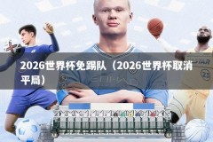 2026世界杯免踢队（2026世界杯取消平局）
