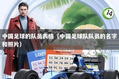 中国足球的队员表格（中国足球队队员的名字和照片）