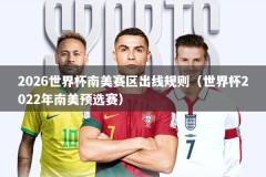 2026世界杯南美赛区出线规则（世界杯2022年南美预选赛）