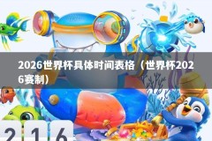 2026世界杯具体时间表格（世界杯2026赛制）