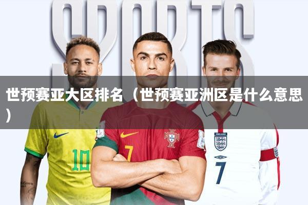 世预赛亚大区排名(世预赛亚洲区是什么意思)